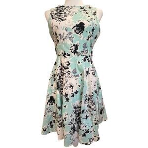 BAILY BLUE  SLEEVELESS FULL ZIP BACK SHORT SUNDRESS FIT AND FLARE WOMENS  MEDIUM